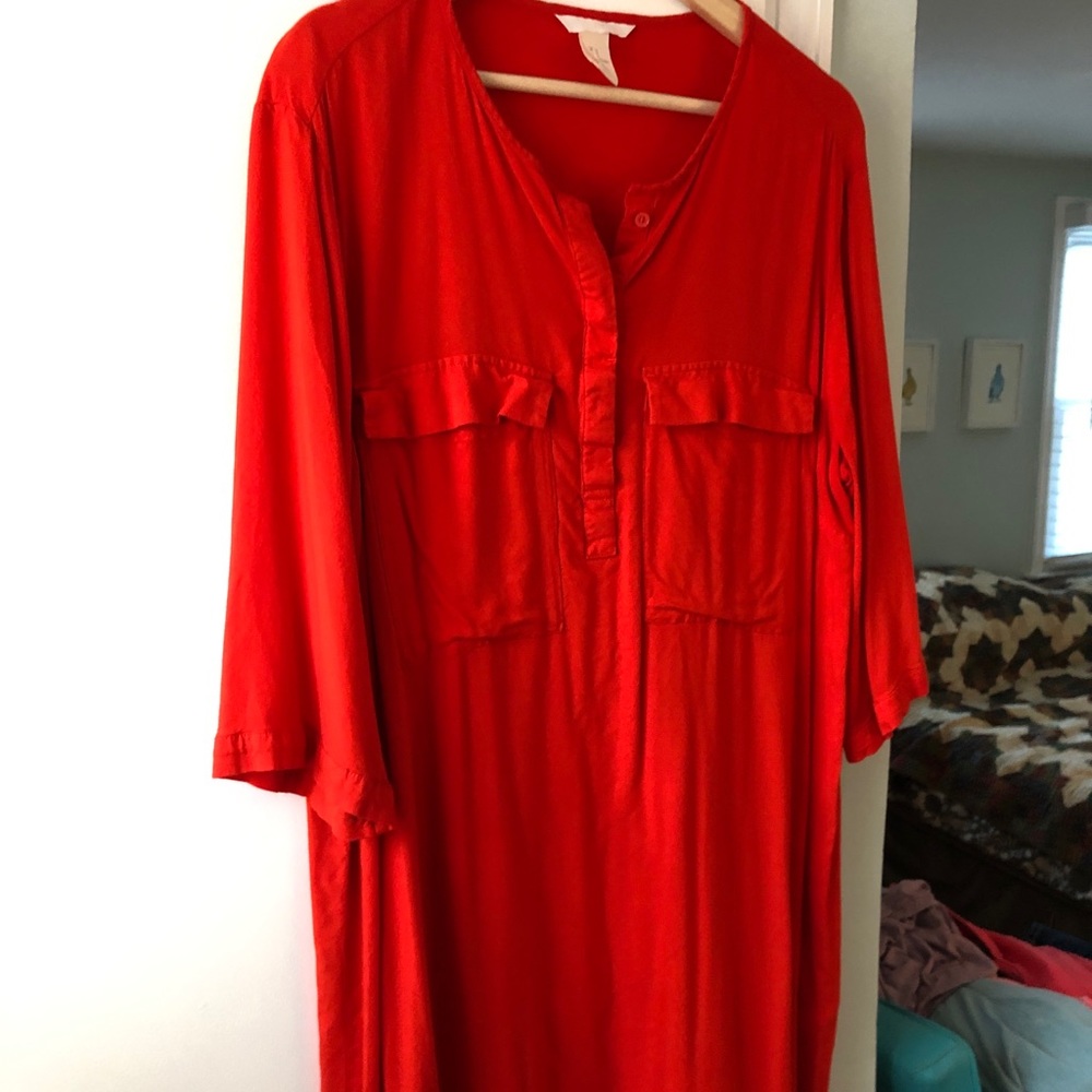 H&M orange tunic dress